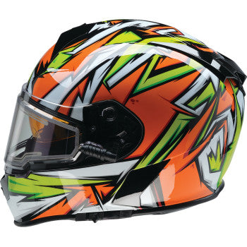 Z1R Warrant Snow Helmet Electric Shield Neuron Orange/Green