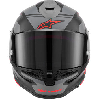 Alpinestars Supertech R7 Full Face Helmet A-Core Matte Black/Gray/Red