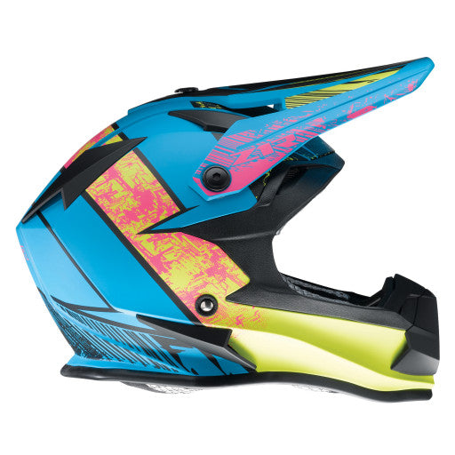 Z1R Youth Off Road Helmet Fractal MIPS Matte Blue/Hi-Viz