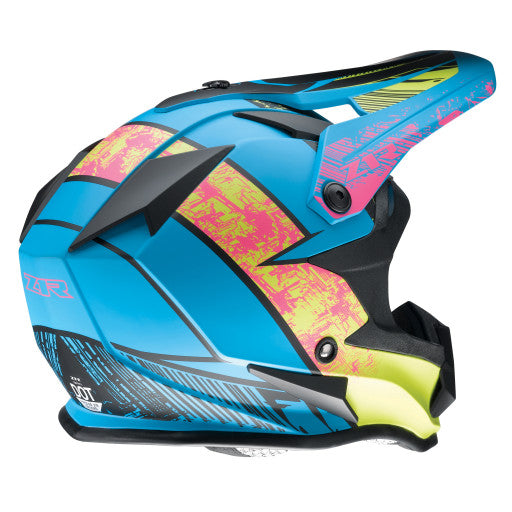 Z1R Youth Off Road Helmet Fractal MIPS Matte Blue/Hi-Viz