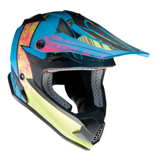 Z1R Youth Off Road Helmet Fractal MIPS Matte Blue/Hi-Viz