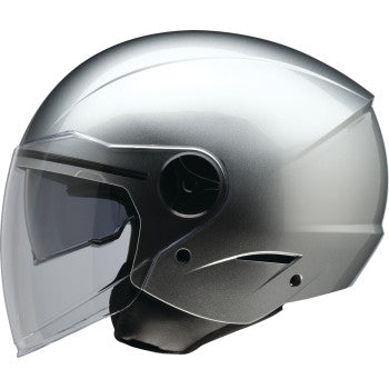 Z1R Scuzzi Open Face Helmet Silver