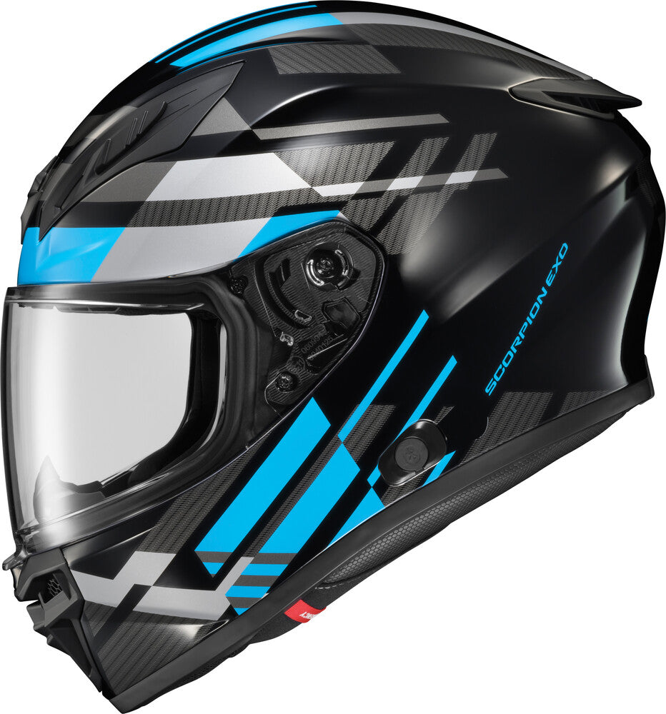 Scorpion EXO-R430 Full Face Helmet Paradox Light Blue