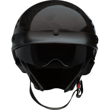 Z1R Vagrant NC Half Shell Helmet Rose Black