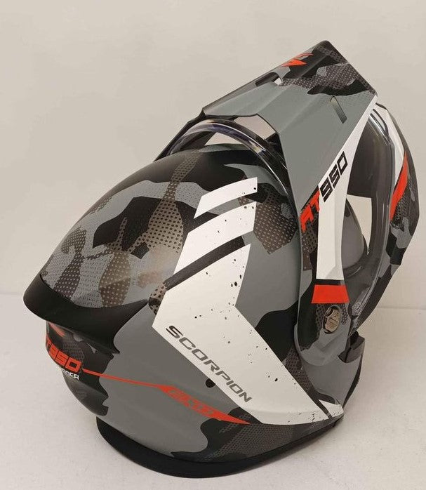Scorpion EXO-AT950 Dual Sport Bluetooth Helmet Outrigger Matte Grey