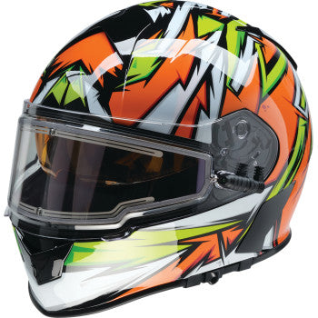 Z1R Warrant Snow Helmet Electric Shield Neuron Orange/Green