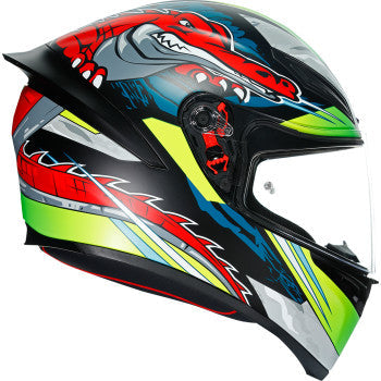 AGV K1 Full Face Bluetooth Helmet Dundee Matte Lime/Red