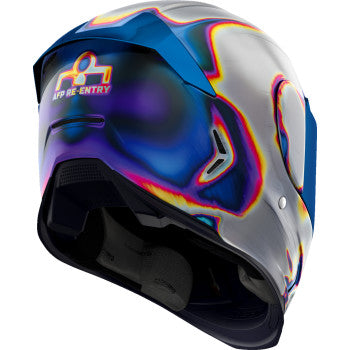 Icon Airfame Pro Bluetooth Full Face Helmet Re-Entry Silver