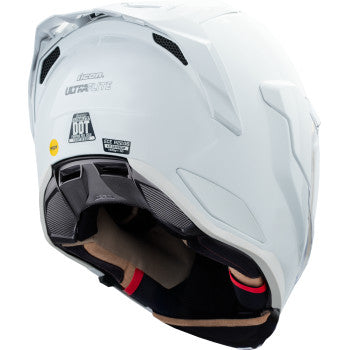 Icon Ultraflite Full Face Helmet Gloss White