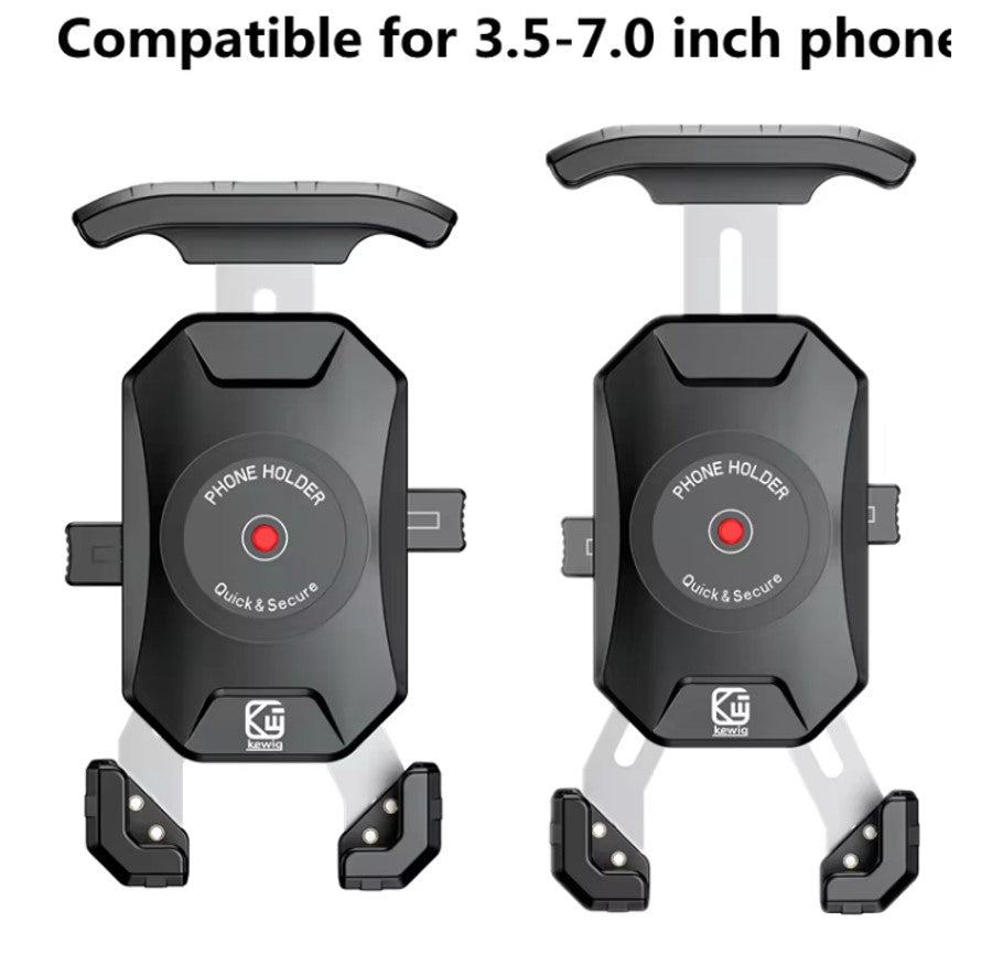 Universal 360 degree Rotation Aluminum Motorcycle Handlebar Phone Holder