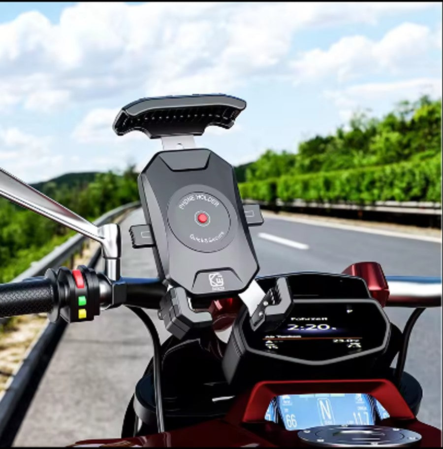 Universal 360 degree Rotation Aluminum Motorcycle Handlebar Phone Holder