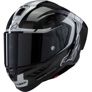 Alpinestars Supertech R10 Full Face Helmet  Element Carbon/Silver/Black