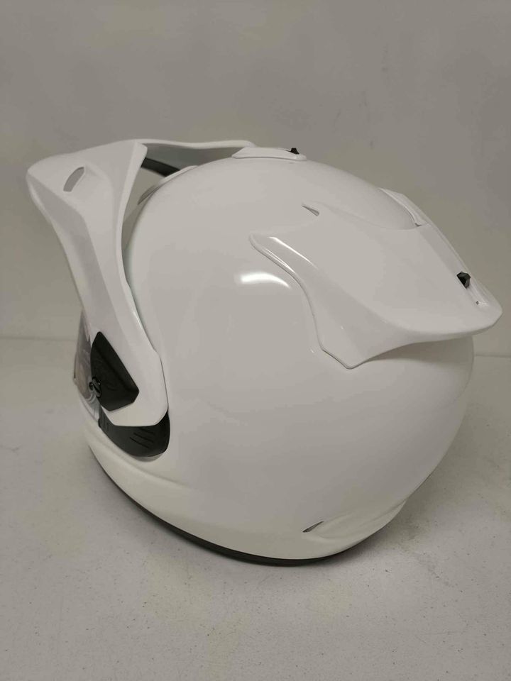 Arai XD5 Dual Sport Helmet Gloss White size Large (Open Box)