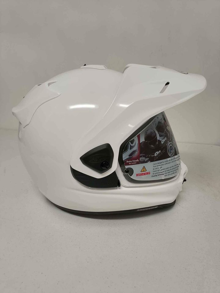 Arai XD5 Dual Sport Helmet Gloss White size Large (Open Box)