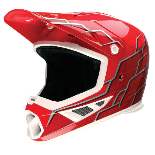 Z1r Rise 2.0 Off Road Helmet Hyacinth Red/Silver