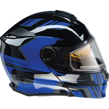 Z1R Solaris Modular Snow Helmet First Tracks Black/Blue Electric Shield