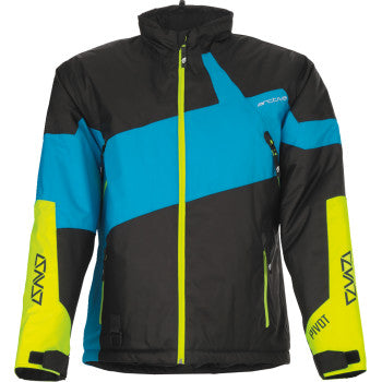 Arctiva Men's Pivot 6 Snow Jacket Black/Blue/Hi-Vis