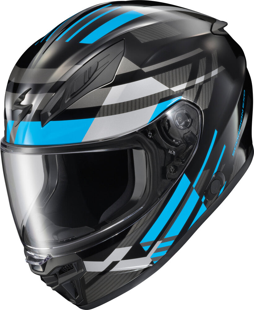 Scorpion EXO-R430 Full Face Helmet Paradox Light Blue