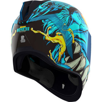 icon airmada motorcycle helmet small thriller black Icon Airflite Manik'RR MIPS Helmet, Large / Light Blue