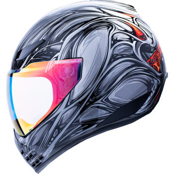 Icon Domain Full Face Helmet Nouveau Silver