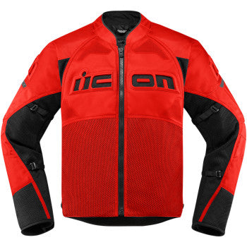 Icon Contra 2 Motorcycle Jacket Red
