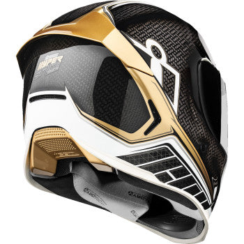 Icon Airframe Pro BLuetooth Helmet Carbon Hyperstrike Gold