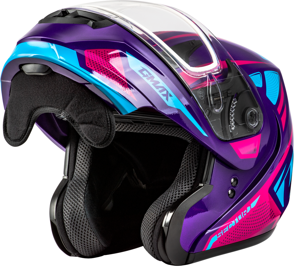 Gmax MD-04 Modular Snow Helmet Sector Violet/Pink