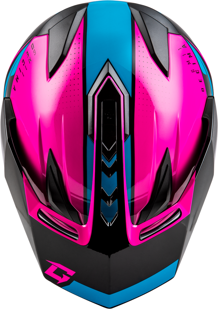 Gmax GM-11 Helmet Decima Graphic Black/Pink/Blue