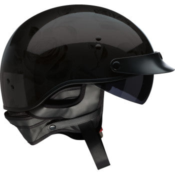 Z1R Vagrant NC Half Shell Helmet Rose Black