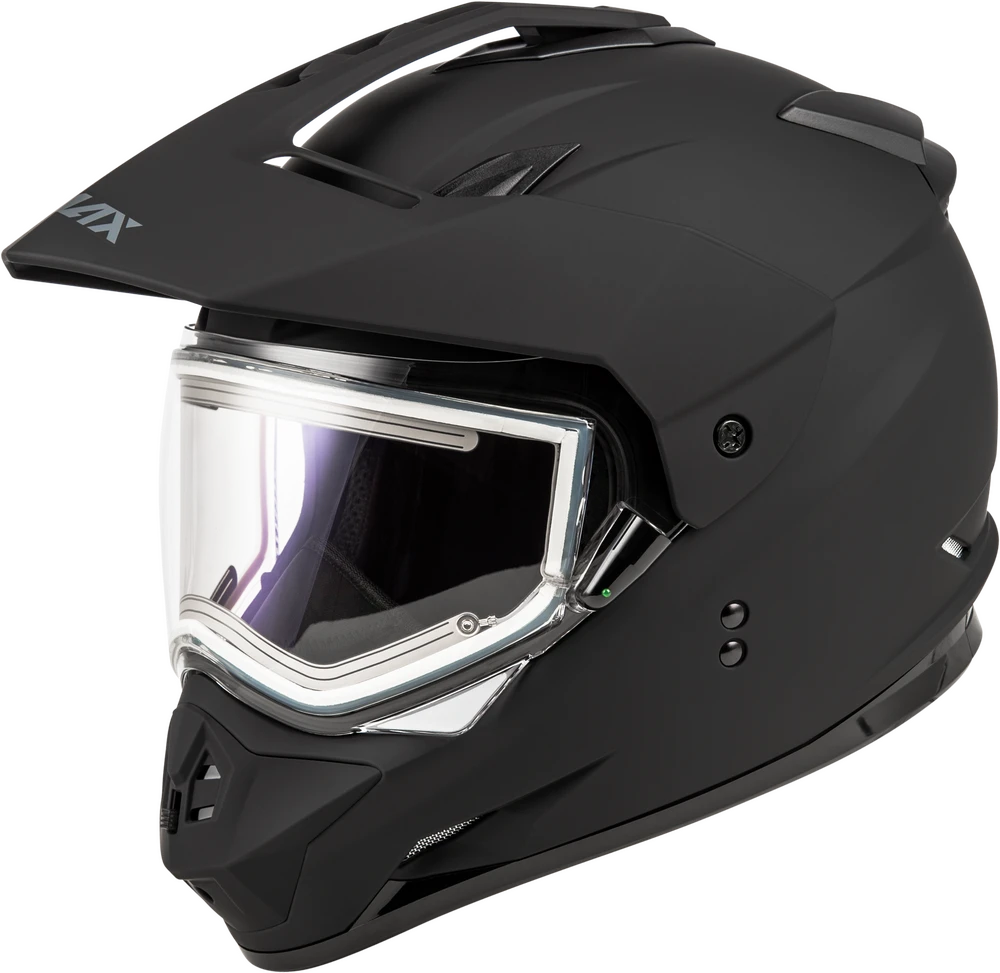 Gmax GM-11 Snow Helmet Matte Black Electric Shield