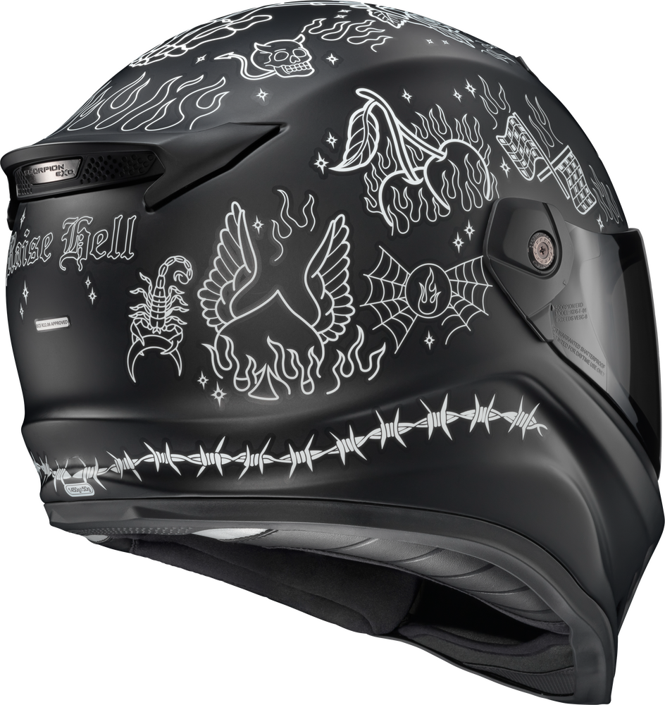 Scorpion Covert FX Full Face Helmet The Litas 2 Black