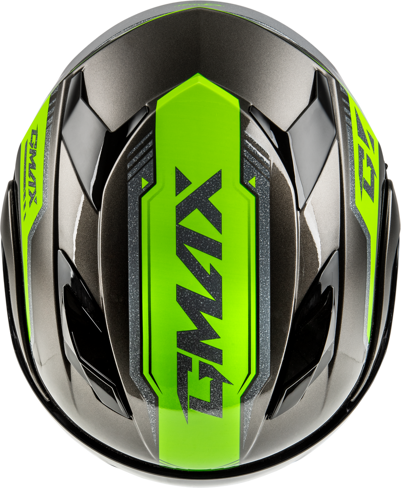 Gmax MD-01S Modular Helmet Volta Graphic Black/Silver/Green