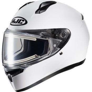 HJC C10 Snow Helmet Gloss White  Electric Shield