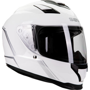 Sena Stryker Full Face Helmet Gloss White