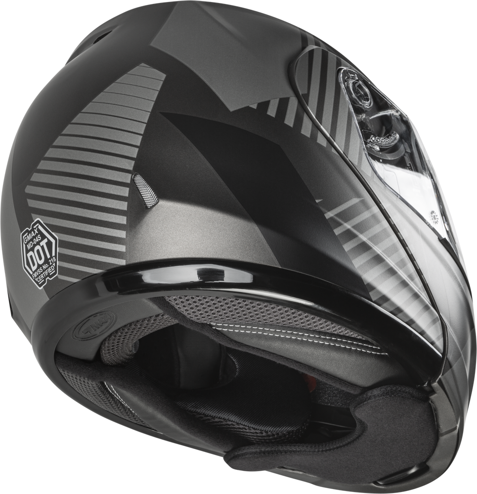 Gmax MD-04 Street Helmet Reserve Matte Dark Silver Black