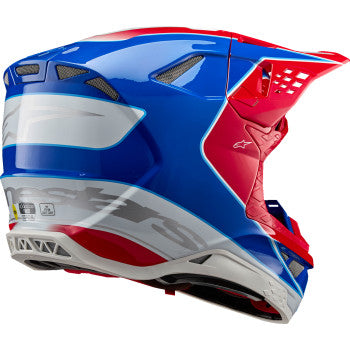 Alpinestars Supertech M10 Off Road Helmet Aeon MIPS Gloss Bright Red/Blue