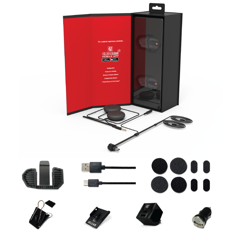 Uclear Motion HDX-V Dual Pack Helmet Audio Kit