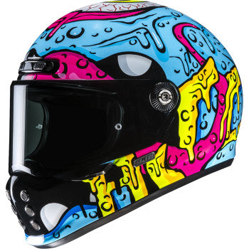 HJC V10 Full Face Helmet Squeeze MC-28