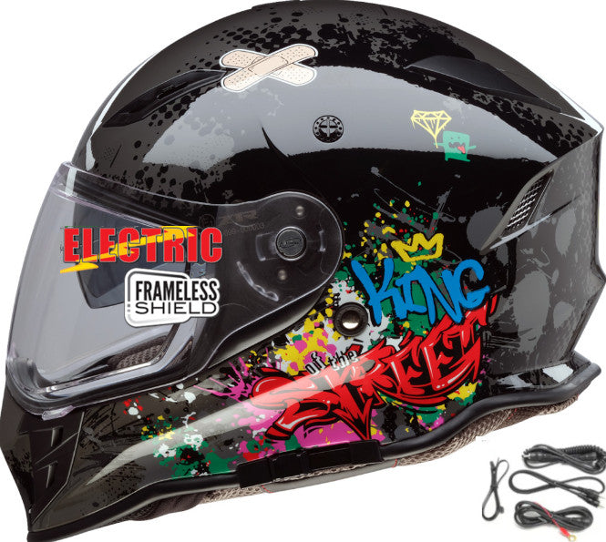 Z1R Nemesis Full Face Snow Helmet Distro Gray Electric Shield