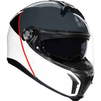 AGV Tourmodular Bluetooth Helmet Balance Graphic White/Gray/Red