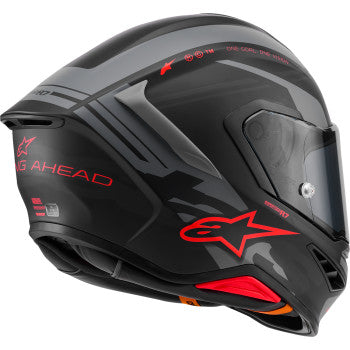 Alpinestars Supertech R7 Full Face Helmet A-Core Matte Black/Gray/Red