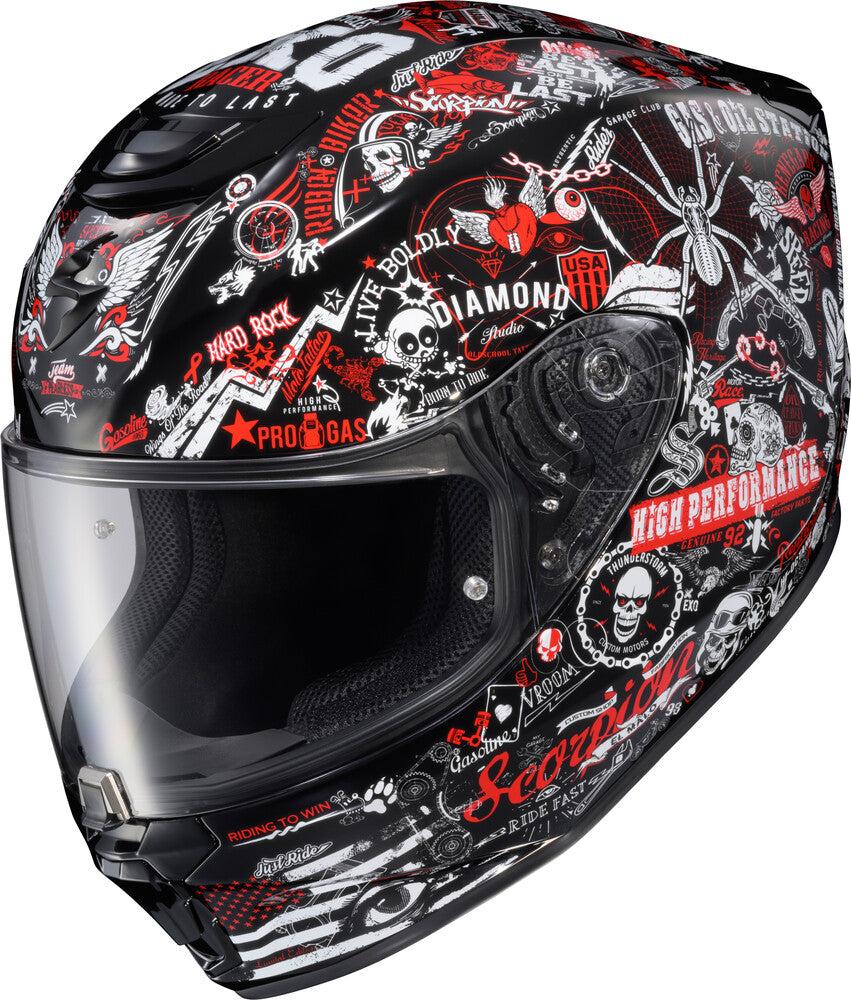 Scorpion EXO-R330 Full Face Helmet Shake 2 Red