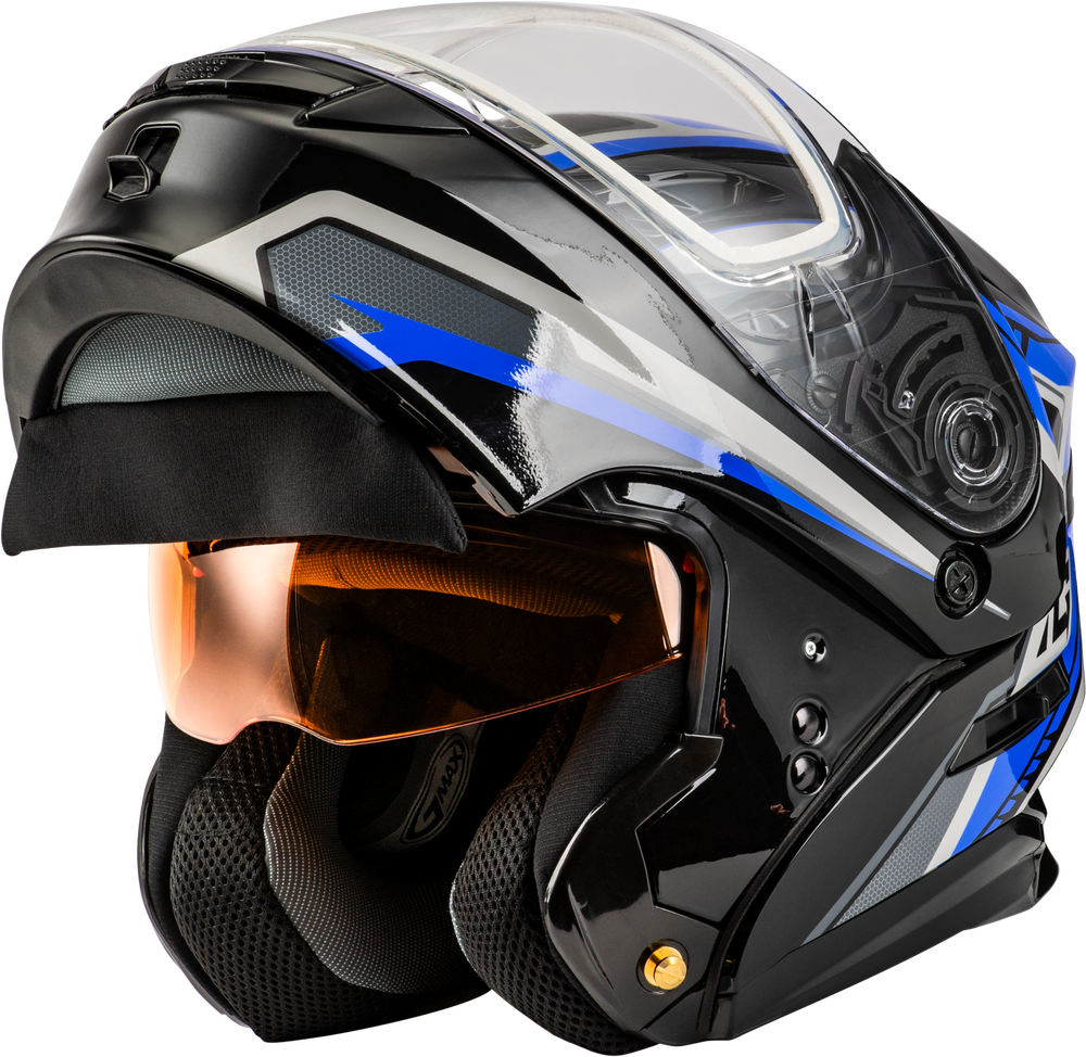 Gmax MD-01S Transistor Modular Snow Helmet Black Blue