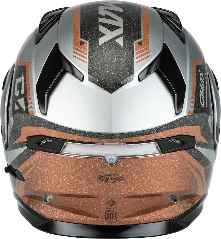 Gmax MD-01S Modular Helmet Volta Graphic Grey/Black/Copper Metallic