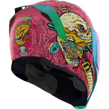 icon airmada helmet sale Icon Airflite Full Face Helmet Snack Attack MIPS Pink – HelmetCountry.com