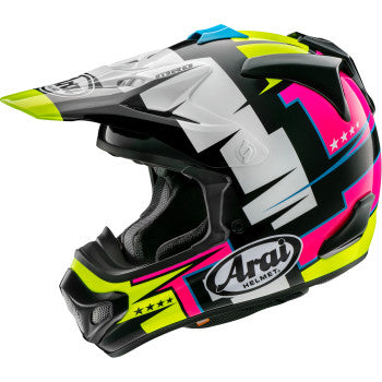 Arai VX Pro 4 Off Road Helmet Battle Graphic Yellow