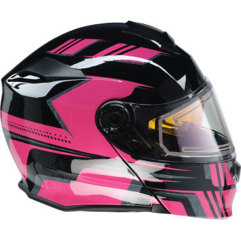 Z1R Solaris Modular Snow Helmet First Tracks Black/Pink  Electric Shield