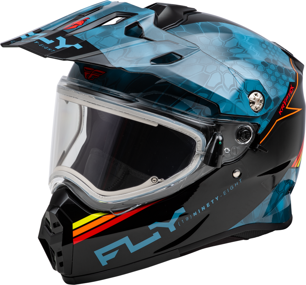 Fly Racing Trekker Conceal Snow Helmet Blue Electric Shield
