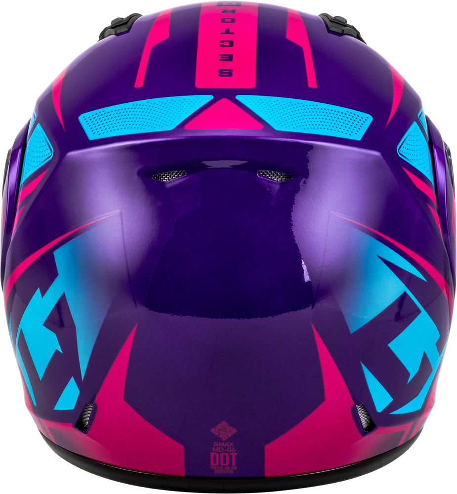 Gmax MD-04 Snow Helmet Sector Gloss Violet Pink Electric Shield