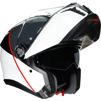 AGV Tourmodular Bluetooth Helmet Balance Graphic White/Gray/Red